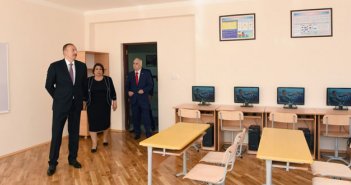 İlham Əliyev Bakı məktəbində