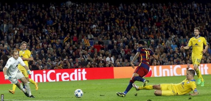 Barcelona 3 - 0 BATE Bor